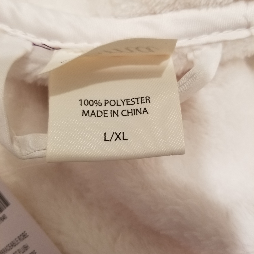 NWT Soma Plush "Embraceable" Ivory Robe L/XL - Picture 5 of 8